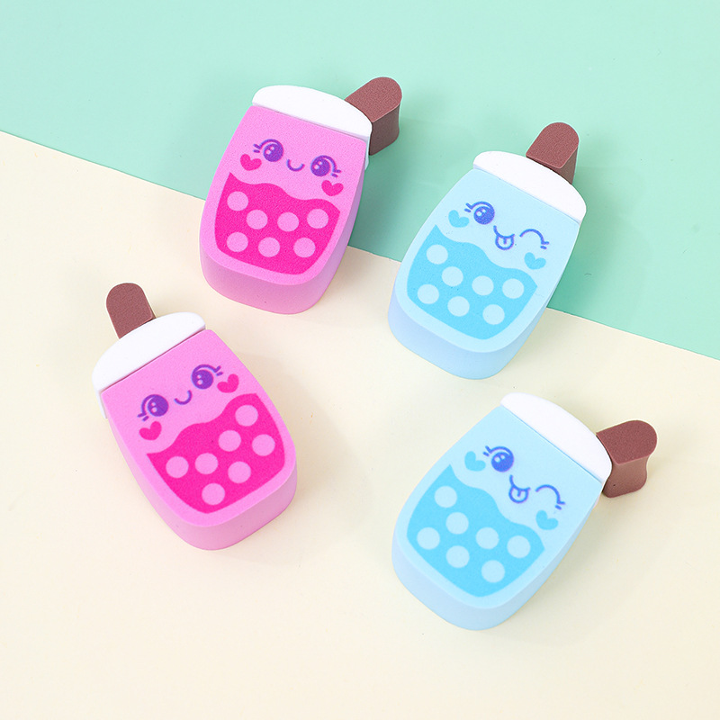 Personalización de fábrica, taza de té de leche suave y linda, soplo, desmontable, seco y húmedo, maquillaje sin látex, esponja, cojín de aire