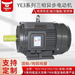 衡水銀牛電機メーカーYE3-6極1.5-132KW三相誘導電動機三相モーター380v