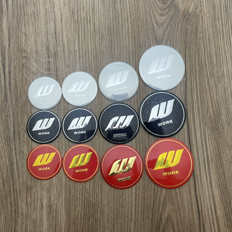 Модифицированная отделка центральной крышки ступицы WORK Модифицированная декоративная алюминиевая 45/50/56/65 мм с маркировкой логотипа крышки ступицы