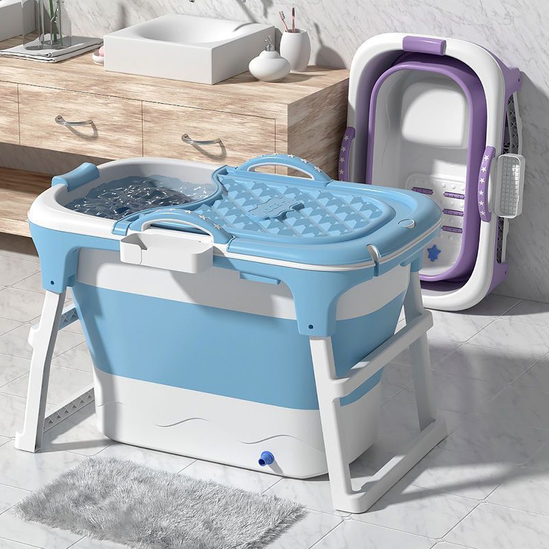 Heightened Bath Bucket for Adults, Foldable Storage Bucket, Adult Bath Bucket, Thickened Bath Bucket, Full Body Steaming Bath Bucket