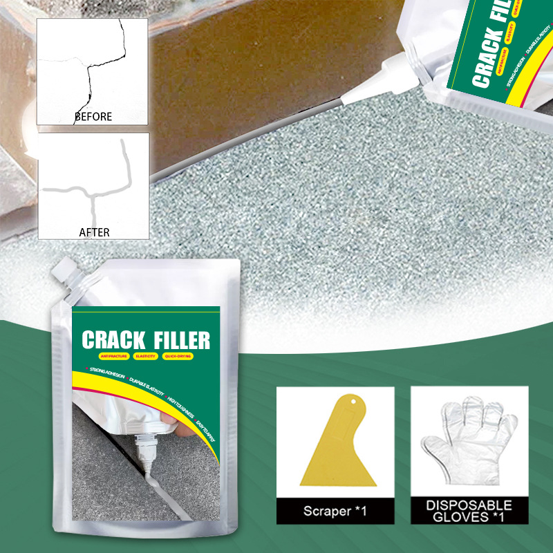 拉比化工防水罐注胶屋顶地面裂缝修复高弹抗裂墙体缝隙速干灌缝胶