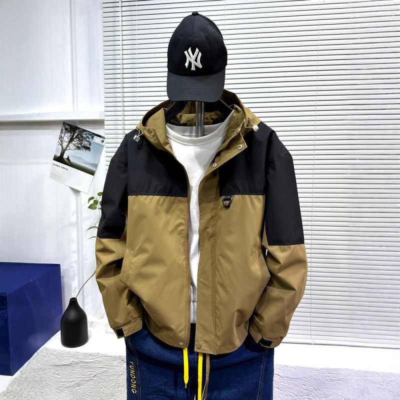冲锋衣春秋户外薄款登山服防水情侣风衣夹克休闲2025新款男士外套|undefined