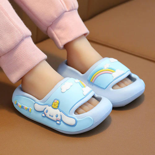 Sanrio genuine children's slippers summer girls cartoon slippers baby indoor non-slip thick-soled home shoes for outdoor wear