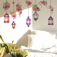 新款FX-C458外貿中東花朵掛飾吊燈臥室客廳玄關家居裝飾牆貼批發