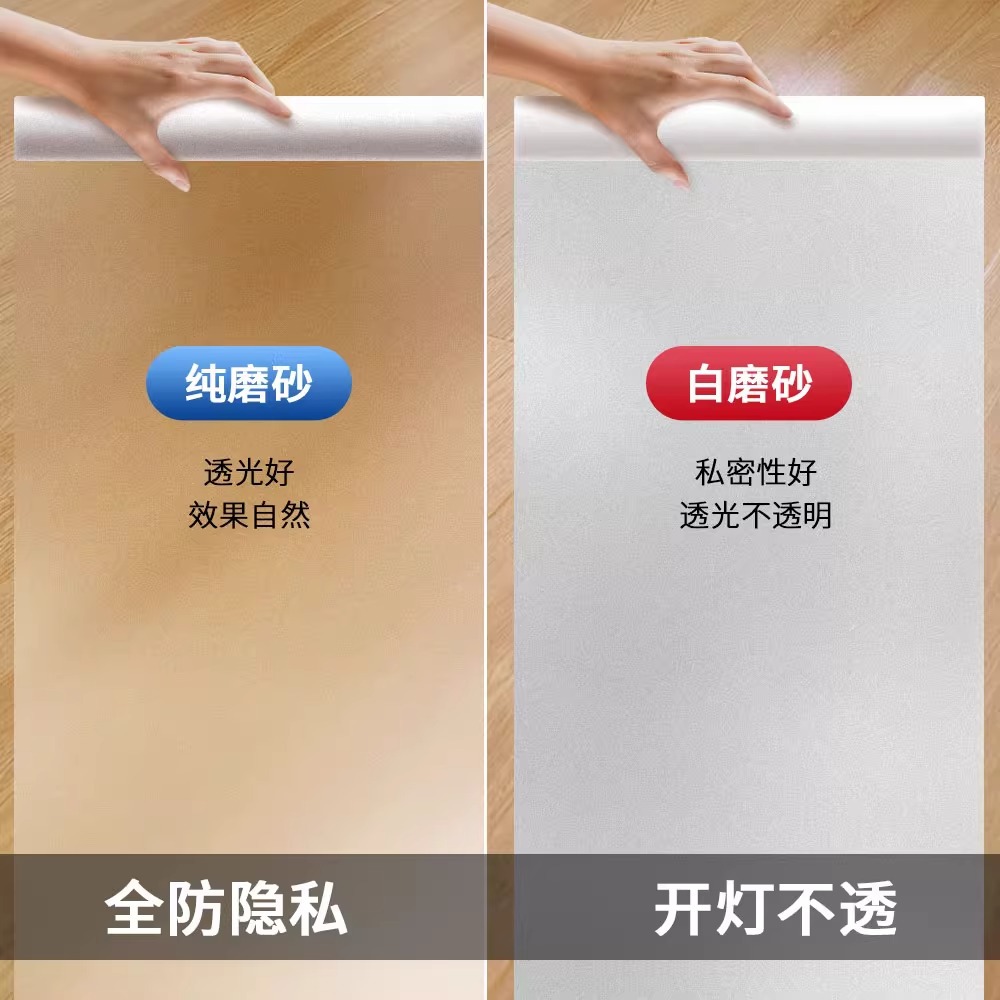 [Petiqueta de ventana] pegatinas de vidrio espesado de imitación de persianas pegatinas de ventana anti-peeping anti-diversión de luz pegatinas opacas transparentes esmeriladas
