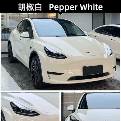 Auto Color Change Film Car Wrap Film Self-Healing Piano - imported-tpu-pepper-white-152-15m-roll