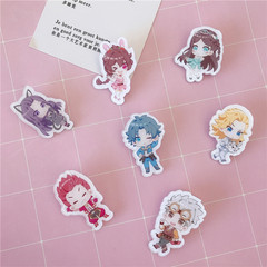 Cartoon character acrylic Douluo Dalu creative animation peripheral birthday brooch Tang San Xiaowu support badge