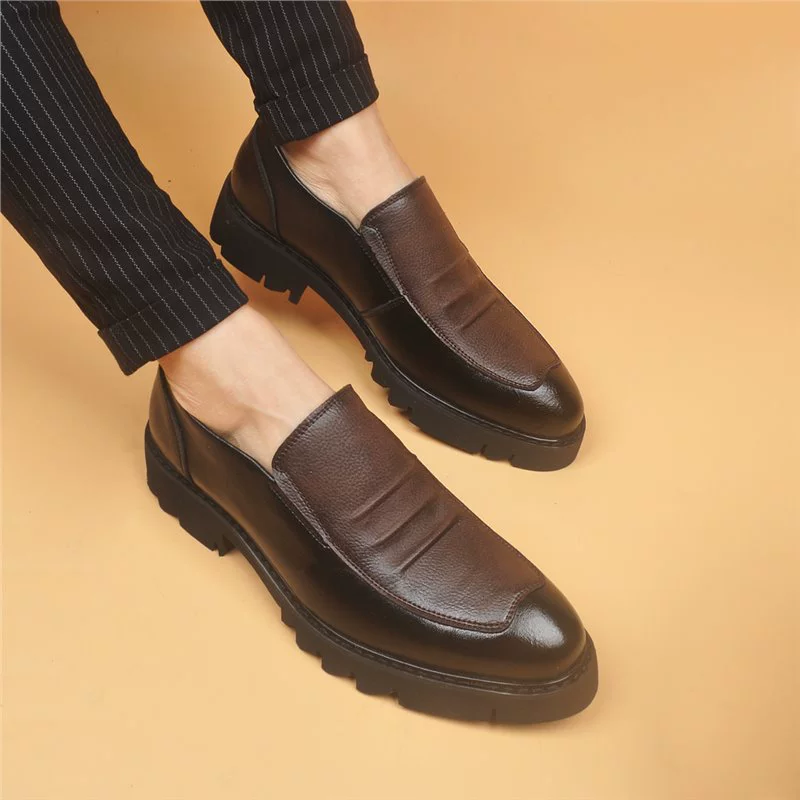 Новые мужские кожаные ножки бизнес повседневные кожаные туфли