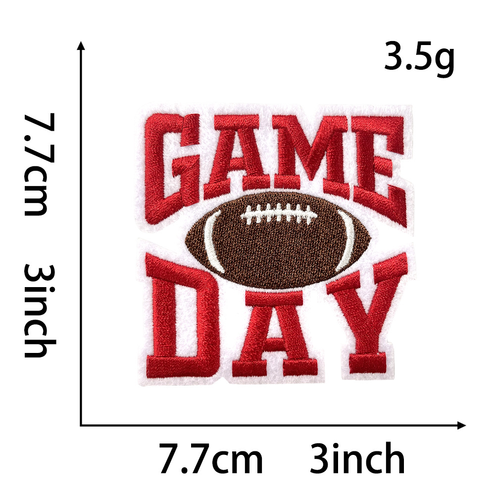 7g Weight Clothing Sticker Patches Classification 1 Piece, 1 Set Quantity Polyester Material Letter Pattern Vintage Style Style 1 Piece 1 Set Vintage Style Letter Polyester Clothing Sticker Patches 6