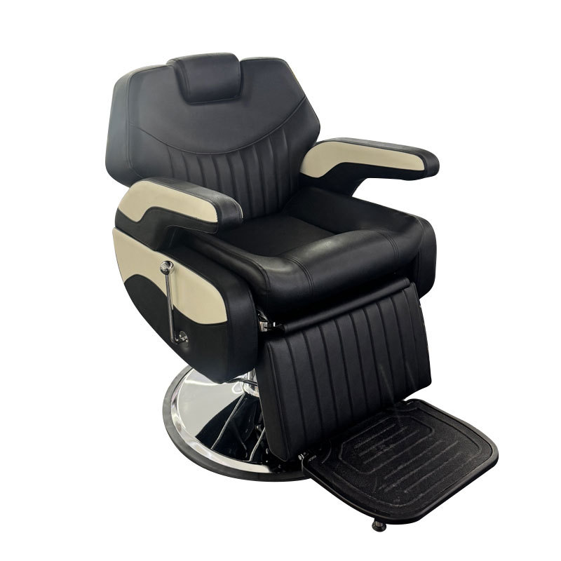 Silla de barbería para hombres se puede colocar en la barbería cortar el cabello salón de cabello elevación barba silla de alta gama comercial