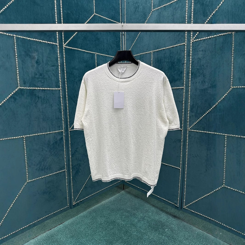 In-Stock Correct Version Bv New Popular Round Neck Cotton Pearl Short Sleeve T-Shirt Fashion Versatile