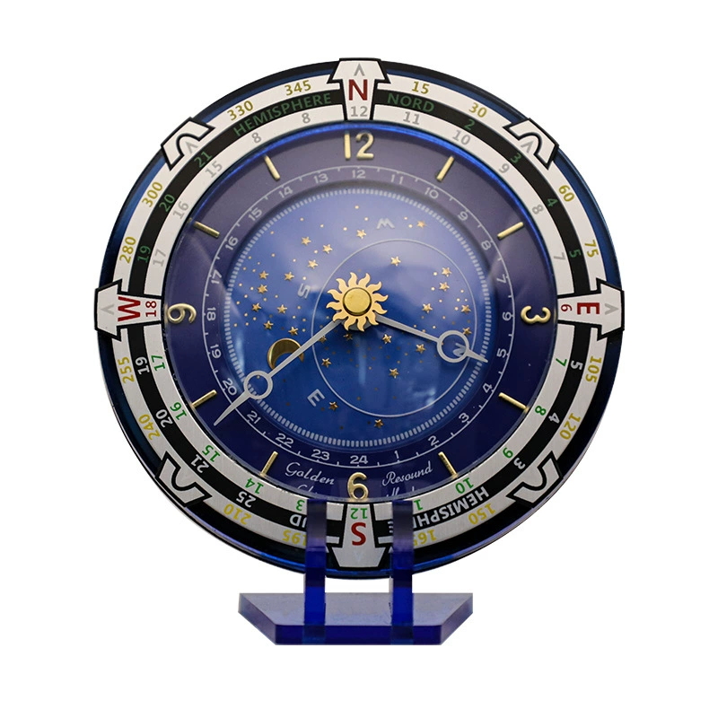 Звездный рельеф металлические настольные часы креативные часы для украшения интерьера