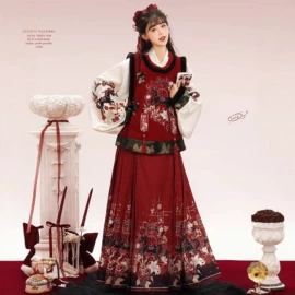 汉服套装;男式汉服;马面裙