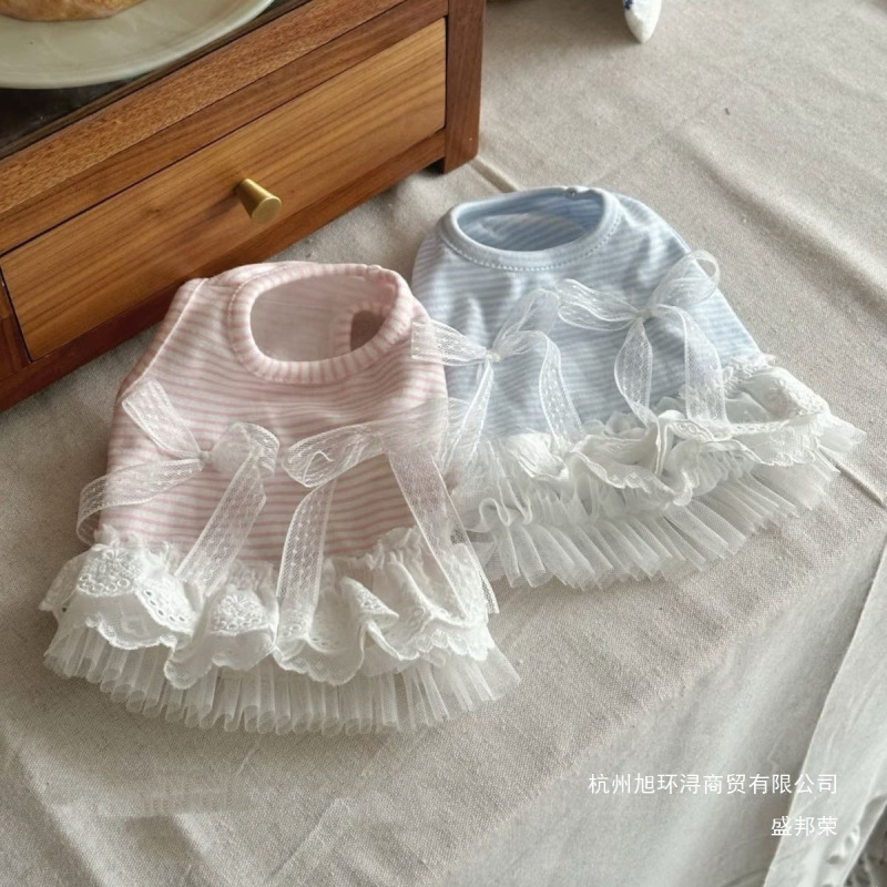 Dog Clothes Spring and Summer Outfit Cat Princess Doll Dress Lace Small Dog Teddy Pet Pink Polyester Summer Dog Clothes Spring and Summer Outfit Cat Princess Doll Dress Lace Small Dog Teddy Pet Pink Polyester Summer