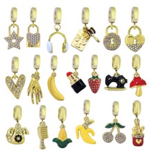 Gold Charm�羳����ˮ��������ݮ�㽶���Ғ��diy���P�18k�����