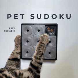 3D打印跨境Pet Sudoku宠物数独互动式宠物益智喂食器迷宫训练套装