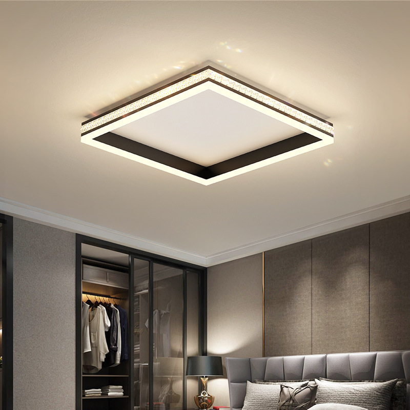 Fashionable Crystal Ceiling Lighting Modern Minimalist Room Lamps Creative Trendy 2026 New Nordic Bedroom Lights