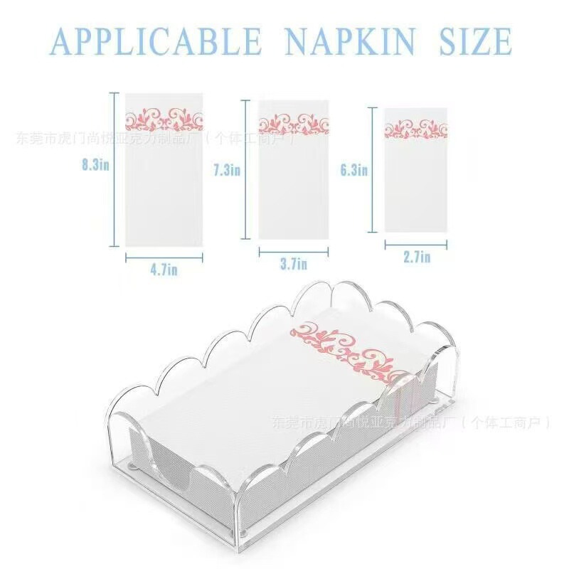 Transparent Acrylic Napkin Holder Desktop Tray Guest Hand Towel and Disposable Paper Holder Bathroom Restaurant Transparent Acrylic Napkin Holder Desktop Tray Guest Hand Towel and Disposable Paper Holder Bathroom Restaurant