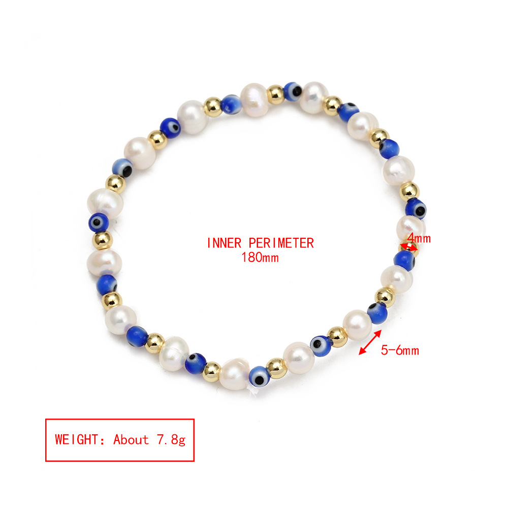 6g Weight Bracelets Classification 1 Piece Quantity Daily Occasion Copper Material Eye Pattern Unisex Gender Plating Design Fashion Style Fashion Eye Copper Plating Bracelets 1 Piece 8