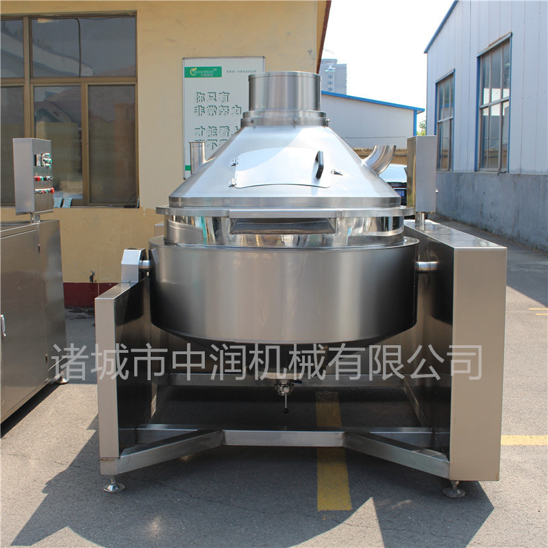 大型火锅料翻炒机 蒸汽加热火锅炒料机器 麻辣烫炒料机