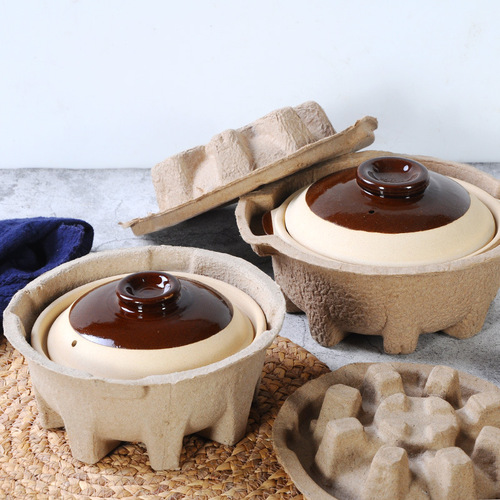 Factory direct sales to restaurants, one-time takeaway fast food, clay pot rice with abalone sauce, rice noodles, double-skin milk clay pot