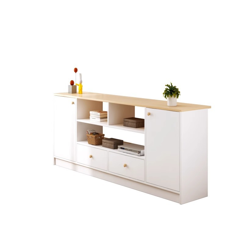 Personalizado mayorista gabinete de televisión sala de estar hogar pequeño tipo nuevo alquiler simple piso de madera gabinete de televisión image 1