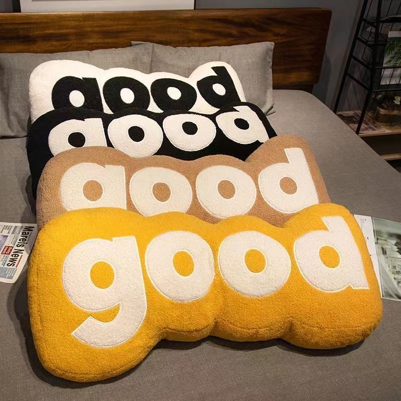Long Pillow Good Sofa Home Bedside Decoration Cute Girl Sleeping Letter Plush Soft Lumbar Cushion