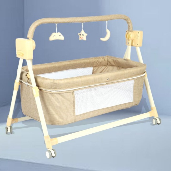 New Baby Electric Cradle Automatic Newborn Baby Crib Intelligent Soothing Baby Rocking Crib