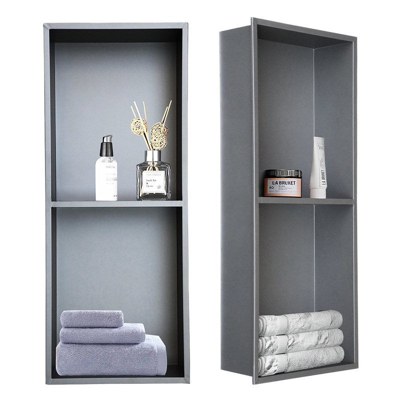 304 stainless steel embedded niche hotel bathroom wall storage rack home storage TV cabinet embedded wall cabinet