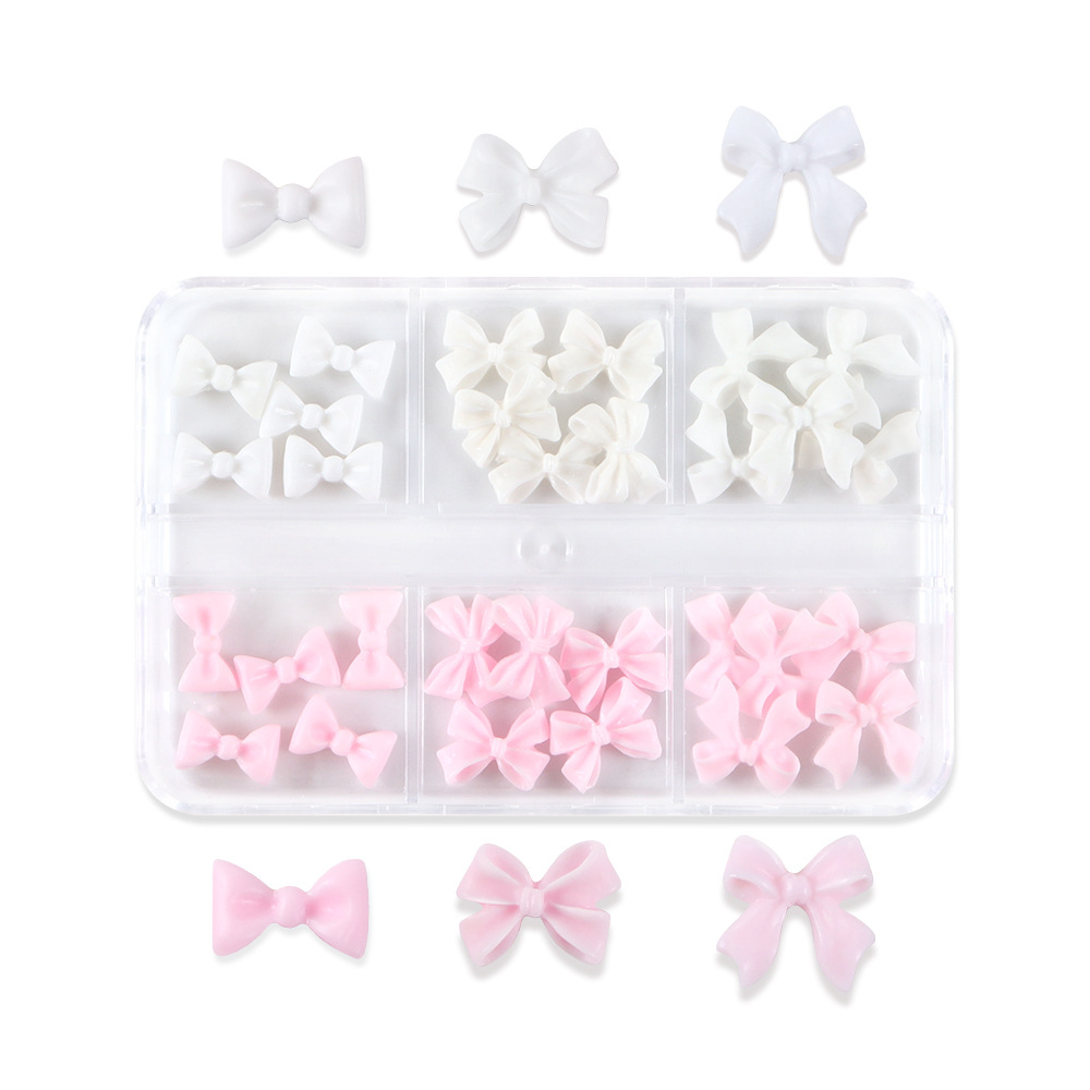 30 6 상자 핑크 및 흰색 혼합 활