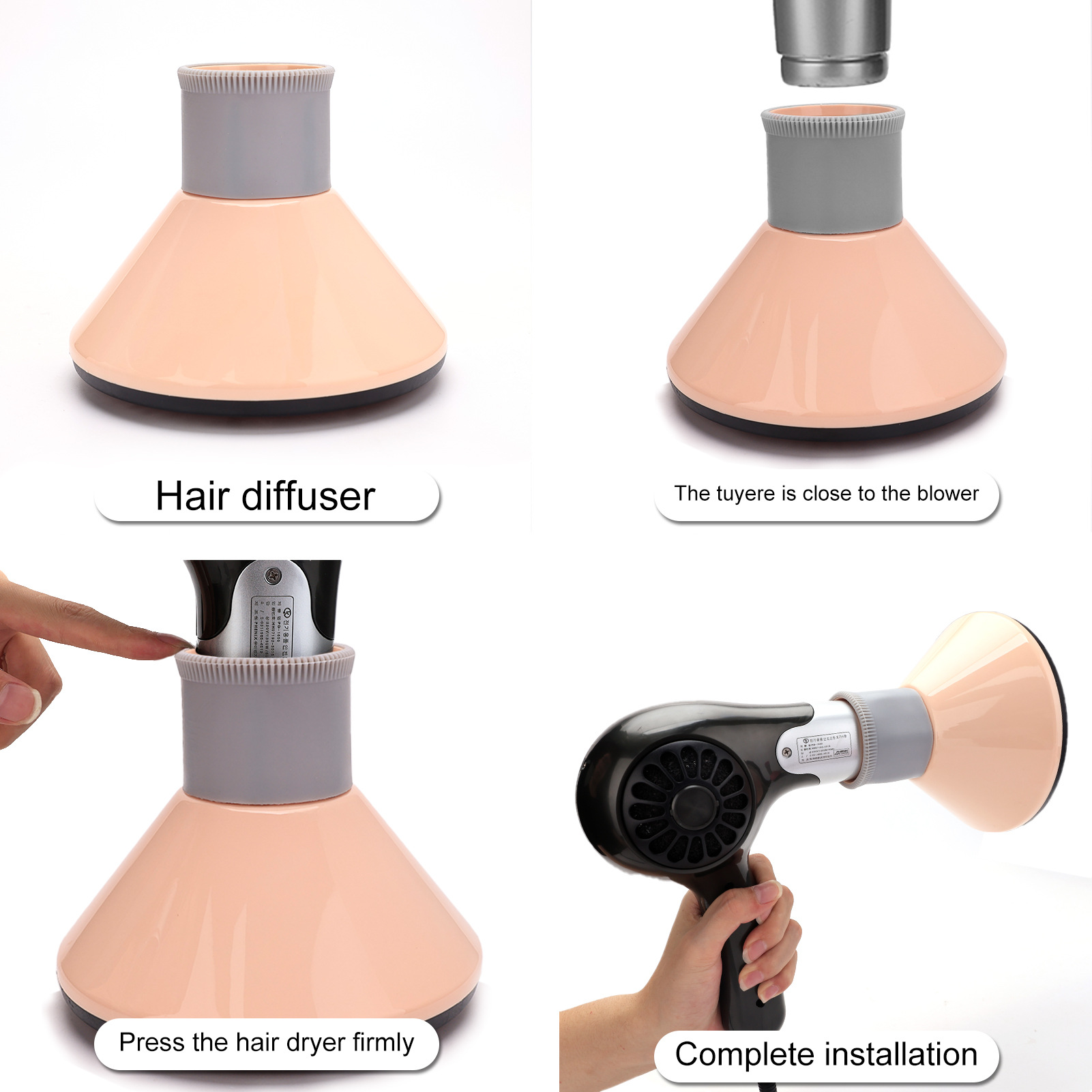 Secador de pelo eléctrico, gran parabrisas, rizado, interfaz universal, soplado, artefacto capilar, secador, secador, rizador, comercio exterior