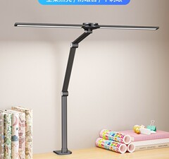 国境を越えた二頭クリップスクリーンは仕事の電気スタンドを学び、手で誘導電気スタンドを掃除して目を保護する知能誘導
