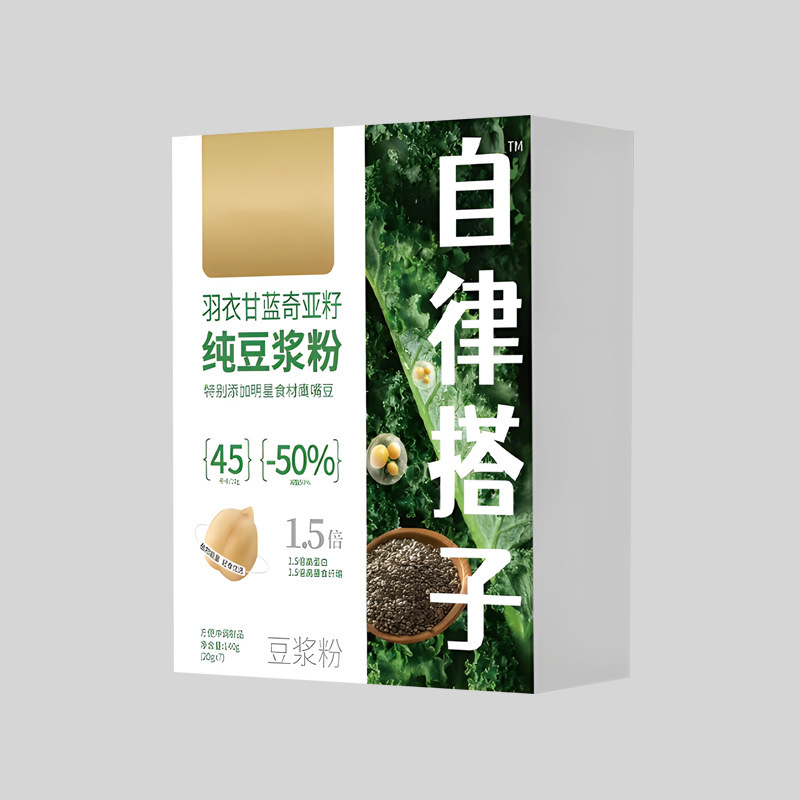 羽衣甘藍とチアシードの純豆乳粉末、自己管理の味方、140g、1個から卸売、安価な調合飲料、すぐに淹れる|undefined