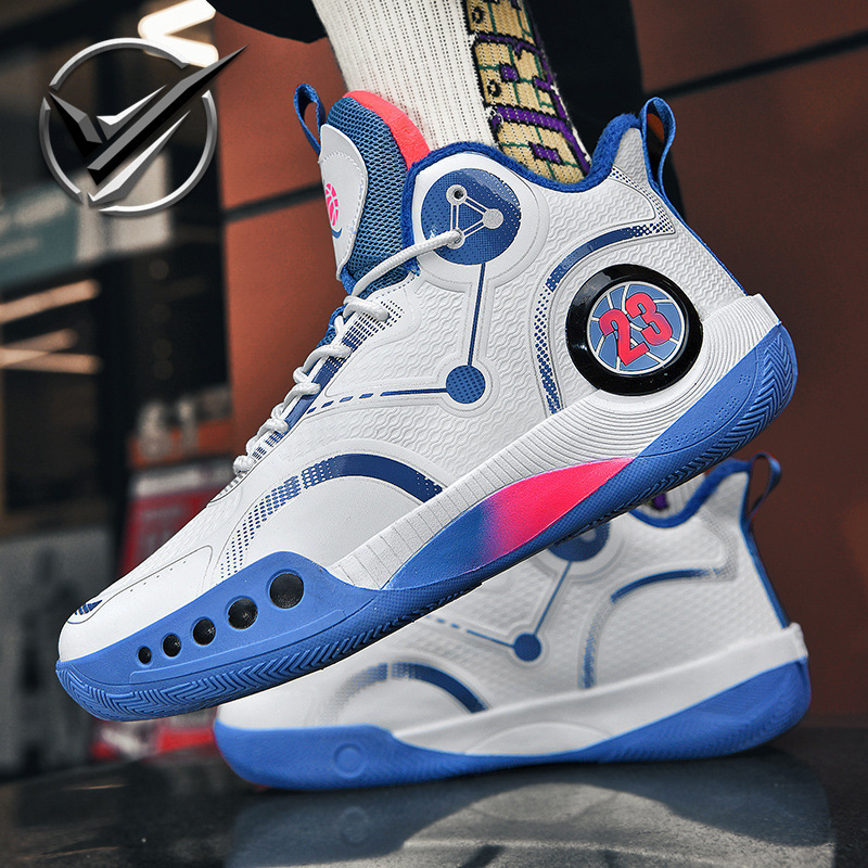 City 9 sneakers men's basketball high-top winter velvet cotton shoes junior high school sports running shoes men's fashion shoes