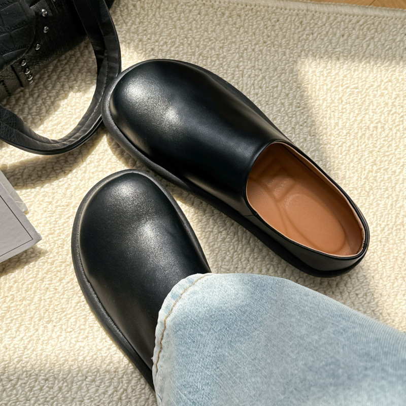 Soft-Sided Men's Half Slippers, Small Potato Big-Toe Mule Shoes, Leather Sandals, Commuting Birkenstock Shoes, Toe-Toe Flat Men's Slippers Soft-Sided Men's Half Slippers, Small Potato Big-Toe Mule Shoes, Leather Sandals, Commuting Birkenstock Shoes, Toe-Toe Flat Men's Slippers
