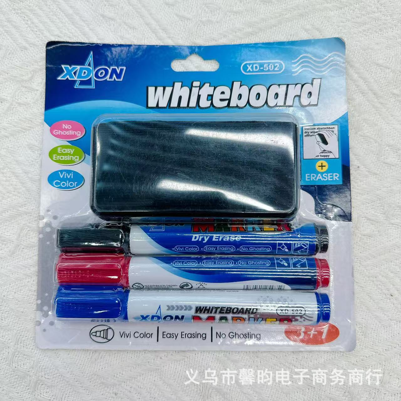 Bolígrafo borrable de pizarra con conjunto de bolígrafo flotante de pizarra borrable de escritorio 3 + 1 comercio exterior mejores ventas
