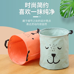 Circular fabric storage bag, laundry bucket dirty clothes basket, foldable dirty clothes bin, toy clothes miscellaneous storage