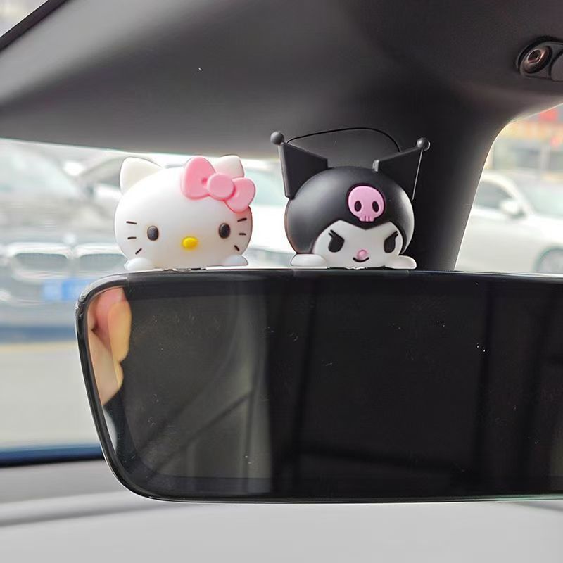 車の装飾品かわいいハローキティ KT 猫人形車のインテリア装飾オフィスモニターデスクトップ装飾|undefined