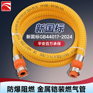 A generation of gas hose explosion-proof natural gas high-pressure connecting pipe universal metal thickened liquefied gas pipe