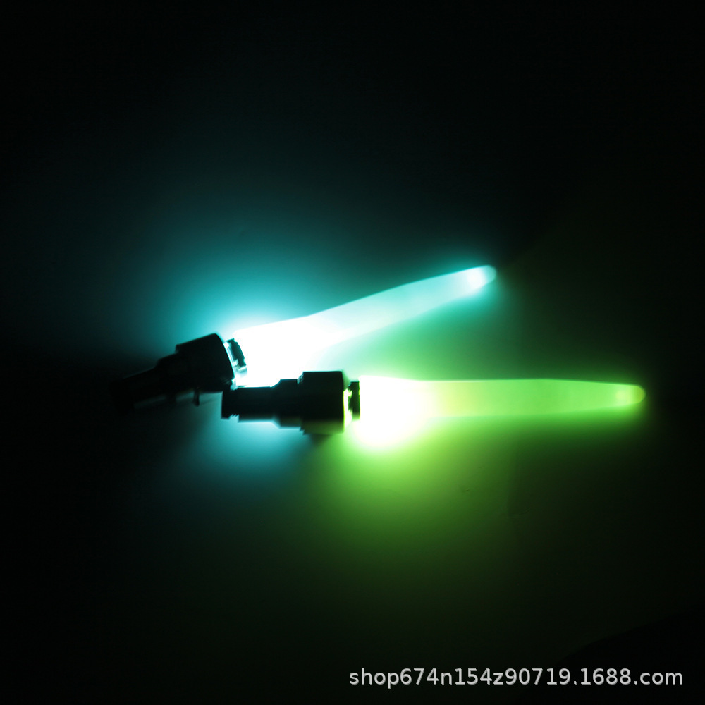 Luz de válvula de bicicleta luz de advertencia de bicicleta luz colorida de la rueda equipo de equitación bicicleta de montaña Luz de boquilla de aire extendida