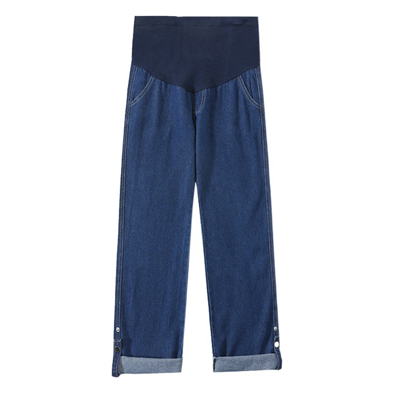 妊婦のジーパンの春と秋の冬のベルベットの夏の薄いゆったりとしたカジュアルな大きいサイズのストレートのカジュアルな9分の長いズボン