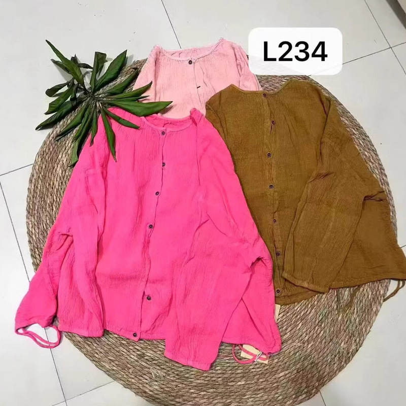 2026 Spring New Linen Long-Sleeved Shirt, Single-Breasted Hem Drawstring Loose Versatile Linen Cardigan Shirt 2026 Spring New Linen Long-Sleeved Shirt, Single-Breasted Hem Drawstring Loose Versatile Linen Cardigan Shirt