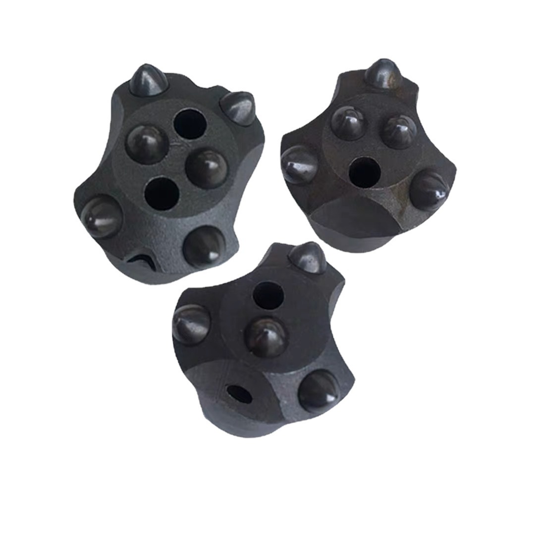 Bola broca de diente de presión fría viento pila taladro de aire columna diente ciruela mina túnel roca broca