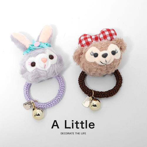 Autumn and winter plush doll Internet celebrity hair band cute girl rabbit headband student hair accessories hair rubber band