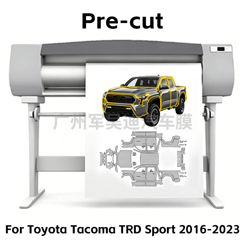 Suitable for Tacoma Trd Sport 16-23 Pre-Cut Tpu Matte Transparent Car Film Ppf Self-Healing