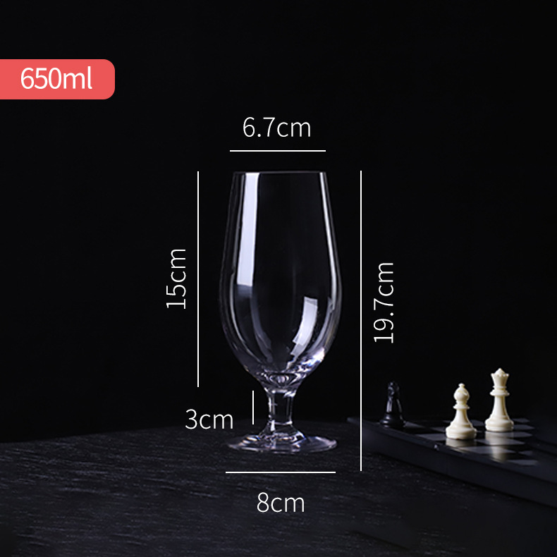 PC 레드와인잔 650ml, 깨지지 않고 투명하며 깨지지 않고 유리가 아님