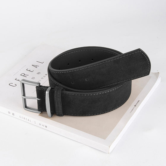 Cross-border Belt Women's Frosted Anti-velvet Pin Buckle All-match Jeans Skirt Decorative Fashion Leather Trendy Belt for Women