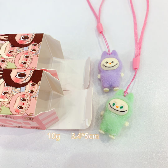 Mart Station Sit Bubu смола Flocking Doll Blind Box Decord