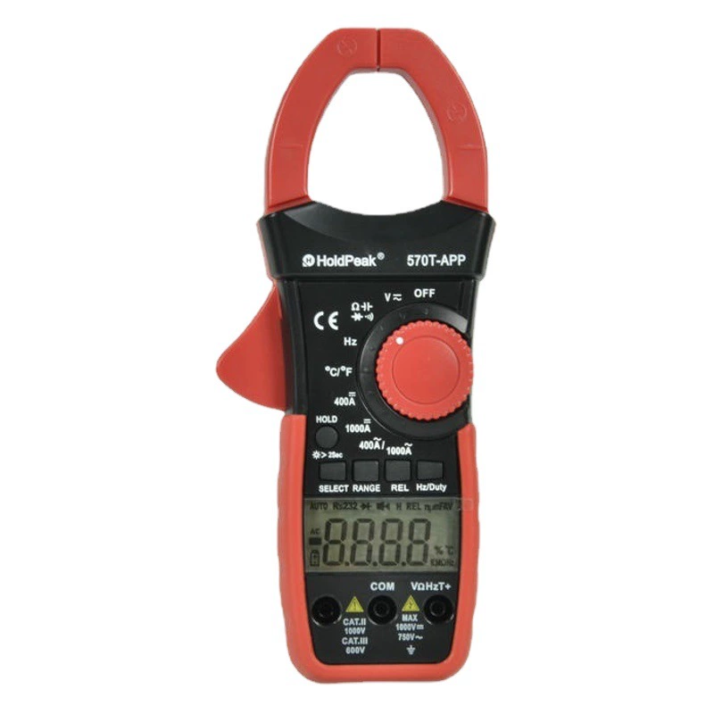 Huapu HP570T-APP Многофункциональные цифровые клещи-мультиметры Токоизмерительные клещи переменного/постоянного тока Интеллектуальный амперметр