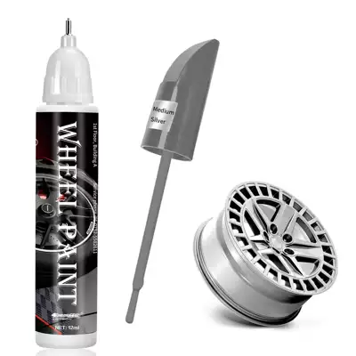 Repair Pen, Black, Gun Gray, Avtomobil boya qələmləri - 12ml-tesla-18inch-full-matte-gray
